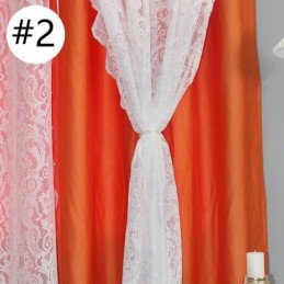 Verdunkelungsvorhang Im Nordischen Stil, Maßgeschneiderter Vorhang, Pflanzen-Jacquard-Stoffgarn, Integriert
