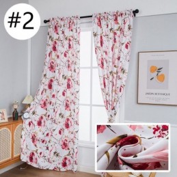 Gedruckte Verdunkelungsvorhänge Im Nordischen Stil Mit Blumenmuster Für Wohnzimmer Und Schlafzimmer