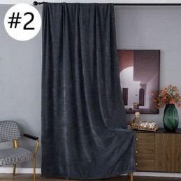 Chenille Blackout Vorhänge Einfarbig Nordic Stil Für Wohnzimmer Schlafzimmer