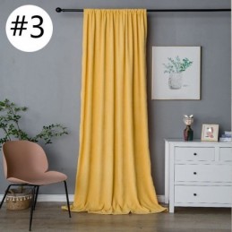 Chenille Blackout Vorhänge Einfarbig Nordic Stil Für Wohnzimmer Schlafzimmer