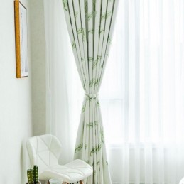 Verdunkelungsvorhänge Nordic Feather Printed Für Wohnzimmer Schlafzimmer