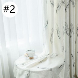 Verdunkelungsvorhänge Nordic Feather Printed Für Wohnzimmer Schlafzimmer