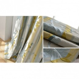 Nordische Verdunkelungsvorhänge, Floraler Jacquard-Vorhang, Maßgefertigter Vorhang Für Wohnzimmer Und Schlafzimmer