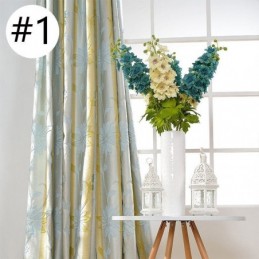 Nordische Verdunkelungsvorhänge, Floraler Jacquard-Vorhang, Maßgefertigter Vorhang Für Wohnzimmer Und Schlafzimmer
