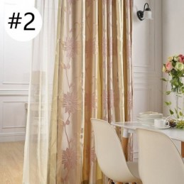 Nordische Verdunkelungsvorhänge, Floraler Jacquard-Vorhang, Maßgefertigter Vorhang Für Wohnzimmer Und Schlafzimmer