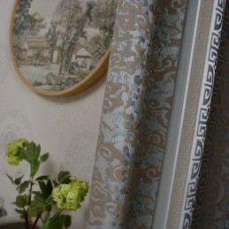 Nordic Blackout Vorhänge Jacquard Für Wohnzimmer Schlafzimmer