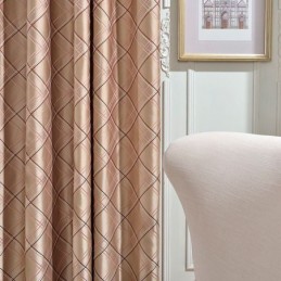 Nordischer Verdunkelungsvorhang Nach Maß, Vorhang Rhombus Jacquard Für Wohnzimmer Schlafzimmer