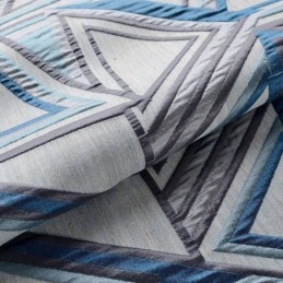 Leinen Verdunkelungsvorhang Maßgefertigt Vorhang Nordisch Geometrisch Jacquard Für Wohnzimmer Schlafzimmer