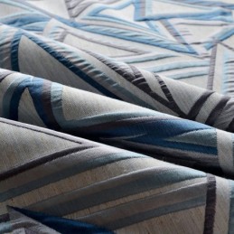 Leinen Verdunkelungsvorhang Maßgefertigt Vorhang Nordisch Geometrisch Jacquard Für Wohnzimmer Schlafzimmer