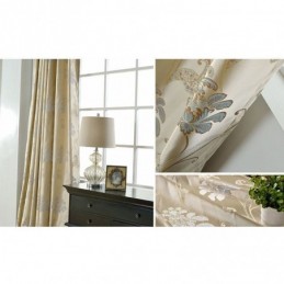 Verdunkelungsvorhänge Im Europäischen Stil, Jacquard-Vorhang Mit Blumenmuster, Maßanfertigung Für Wohnzimmer Und Schlafzimmer