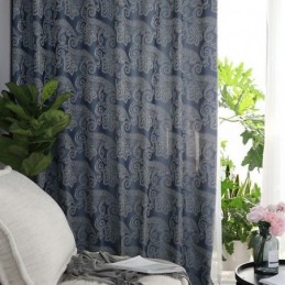 Europäischer Verdunkelungsvorhang Nach Maß Jacquard-Vorhang Für Wohnzimmer Und Schlafzimmer