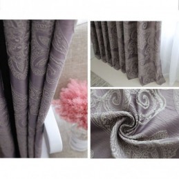 Europäischer Verdunkelungsvorhang Nach Maß Jacquard-Vorhang Für Wohnzimmer Und Schlafzimmer