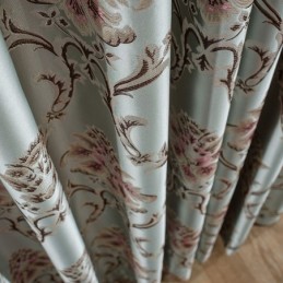 Europäische Blackout Vorhänge Jacquard Gemustert Für Wohnzimmer Schlafzimmer