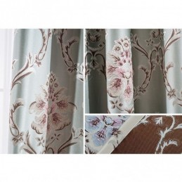 Europäische Blackout Vorhänge Jacquard Gemustert Für Wohnzimmer Schlafzimmer