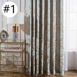 Europäische Blackout Vorhänge Jacquard Gemustert Für Wohnzimmer Schlafzimmer