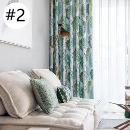 Nordic Blackout Vorhänge Farn Blatt Gedruckt Für Wohnzimmer