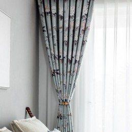 Nordic Blackout Vorhänge Gedruckt Floral Fenster Für Wohnzimmer