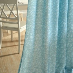 Verdunkelungsvorhang Aus Baumwolle, Maßgefertigt, Nordischer Blumendruck, Für Wohnzimmer Und Schlafzimmer