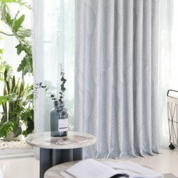 Blätter Bedruckter Verdunkelungsvorhang Nach Maß Vorhang Nordisch Für Wohnzimmer Schlafzimmer