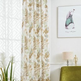 Verdunkelungsvorhang Nach Maß Vorhang Für Wohnzimmer Schlafzimmer Nordische Bedruckte Blätter