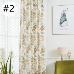 Verdunkelungsvorhang Nach Maß Vorhang Für Wohnzimmer Schlafzimmer Nordische Bedruckte Blätter