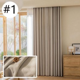 Moderne Verdunkelungsvorhänge, Einfarbig, Jacquard Für Wohnzimmer