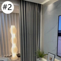 Moderne Verdunkelungsvorhänge, Einfarbig, Jacquard Für Wohnzimmer