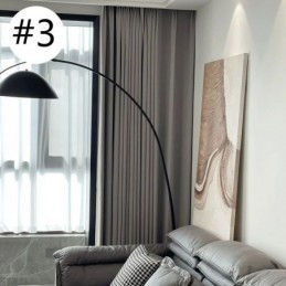 Moderne Verdunkelungsvorhänge, Einfarbig, Jacquard Für Wohnzimmer