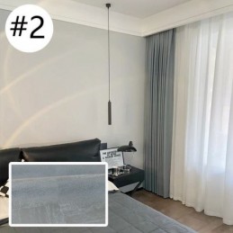 Nordischer Verdunkelungsvorhang, Maßgefertigter Vorhang, Hochpräziser Jacquard, Für Schlafzimmer, Wohnzimmer