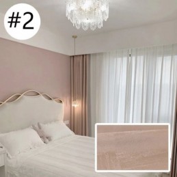 Hoher Verdunkelungsvorhang, Maßgefertigter Vorhang, Präzisions-Jacquard, Für Schlafzimmer, Wohnzimmer