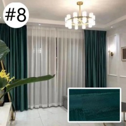 Hoher Verdunkelungsvorhang, Maßgefertigter Vorhang, Präzisions-Jacquard, Für Schlafzimmer, Wohnzimmer