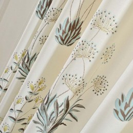 Retro Ländlichen Halb Verdunkelung Vorhang Maßgefertigt Vorhang Blume Gedruckt Wohnzimmer