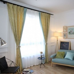 Moderner Baumwollvorhang Nach Maß Vorhang Pflanze Jacquard Für Wohnzimmer Schlafzimmer
