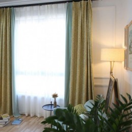 Moderner Baumwollvorhang Nach Maß Vorhang Pflanze Jacquard Für Wohnzimmer Schlafzimmer