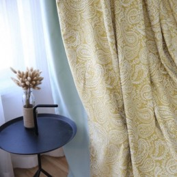 Moderner Baumwollvorhang Nach Maß Vorhang Pflanze Jacquard Für Wohnzimmer Schlafzimmer