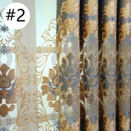 Bestickter Verdunkelungsvorhang Nach Maß, Europäischer Stil, Fenstervorhänge Für Wohnzimmer