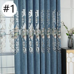 Luxus-Vorhang, Maßgefertigt, Mit Gesticktem Muster, Für Wohnzimmer Und Schlafzimmer