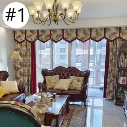 Nordischer Jacquard-Vorhang Nach Maß, Vorhang, Verdunkelungsfenster Für Wohnzimmer, Schlafzimmer