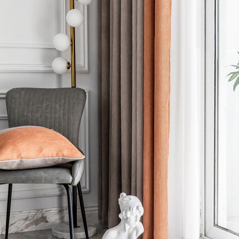 Moderner Nähvorhang, Maßgefertigter Vorhang Chenille Blackout Für Wohnzimmer Schlafzimmer