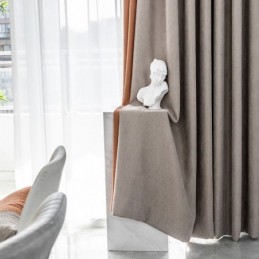 Moderner Nähvorhang, Maßgefertigter Vorhang Chenille Blackout Für Wohnzimmer Schlafzimmer