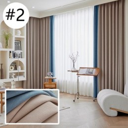 Moderner Nähvorhang, Maßgefertigter Vorhang Chenille Blackout Für Wohnzimmer Schlafzimmer