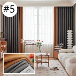 Moderner Nähvorhang, Maßgefertigter Vorhang Chenille Blackout Für Wohnzimmer Schlafzimmer