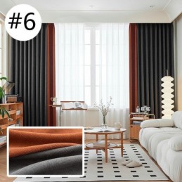 Moderner Nähvorhang, Maßgefertigter Vorhang Chenille Blackout Für Wohnzimmer Schlafzimmer