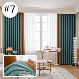 Moderner Nähvorhang, Maßgefertigter Vorhang Chenille Blackout Für Wohnzimmer Schlafzimmer