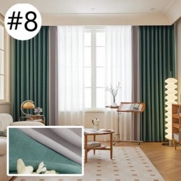 Moderner Nähvorhang, Maßgefertigter Vorhang Chenille Blackout Für Wohnzimmer Schlafzimmer