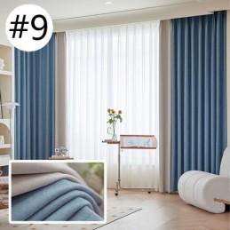 Moderner Nähvorhang, Maßgefertigter Vorhang Chenille Blackout Für Wohnzimmer Schlafzimmer