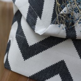 Luxus Jacquard Vorhänge Gewellt Gestreift Blackout Für Wohnzimmer