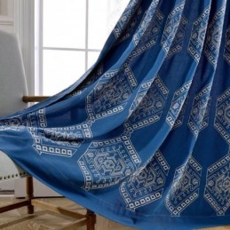 Modern Max Verdunkelungsvorhang Nach Maß Vorhang Geometrische Stickerei Schlafzimmer