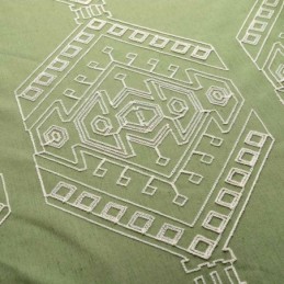 Modern Max Verdunkelungsvorhang Nach Maß Vorhang Geometrische Stickerei Schlafzimmer