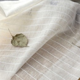 Gestreifte Jacquard-Vorhänge Aus Festem Voile-Tüll Für Wohnzimmer